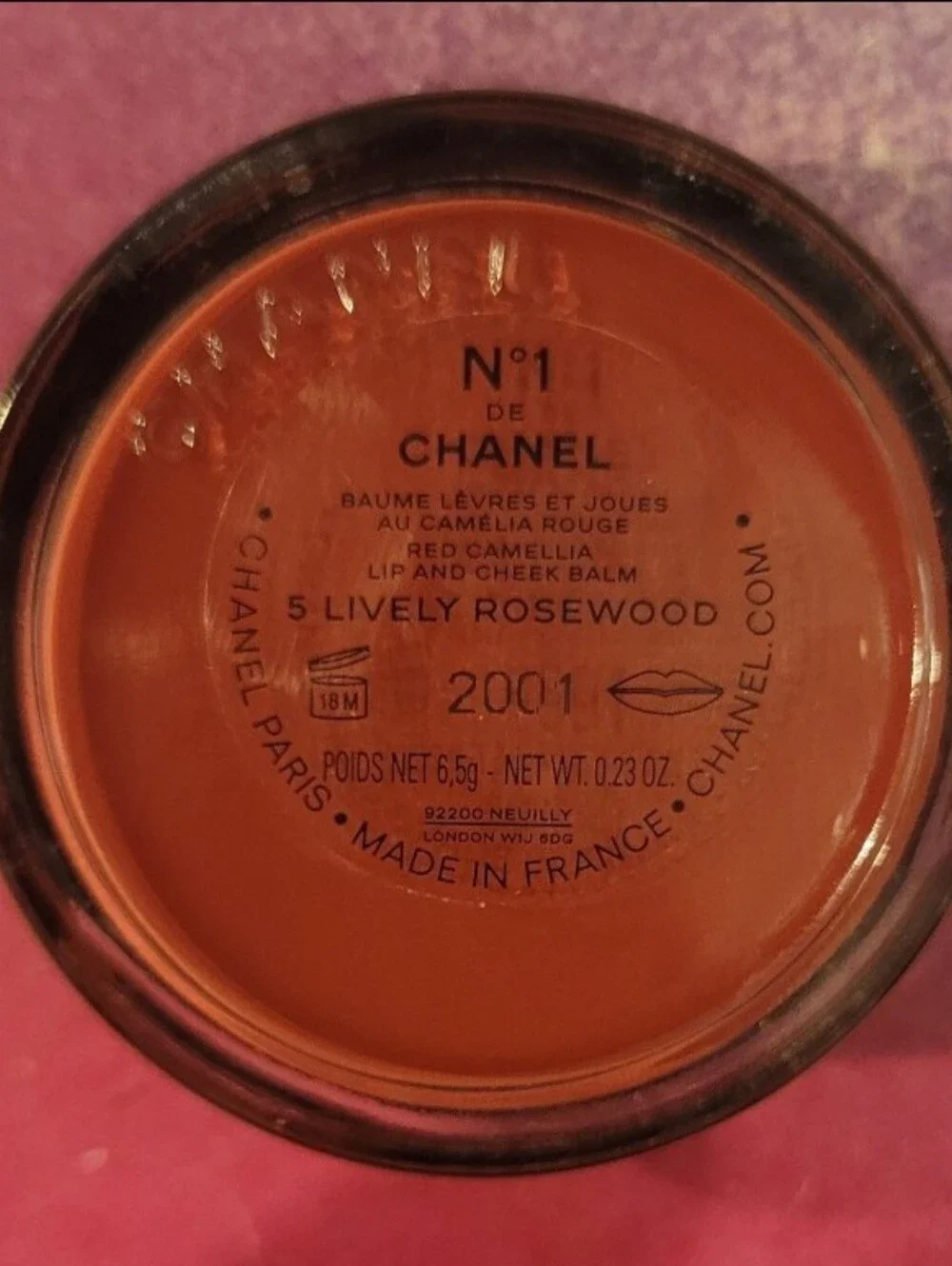 Chanel Red Camellia Lip & Cheek Balm 5 Lively Rosewood